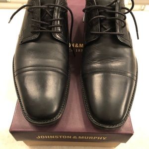 Johnston & Murphy Black Dress Shoes